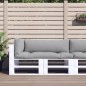 vidaXL Cojines para palets 3 unidades tela gris vidaXL Cojines para palets 3 unidades tela gris