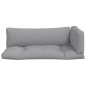 vidaXL Cojines para palets 3 unidades tela gris vidaXL Cojines para palets 3 unidades tela gris