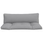 vidaXL Cojines para sofá de palets 2 unidades tela gris vidaXL Cojines para sofá de palets 2 unidades tela gris