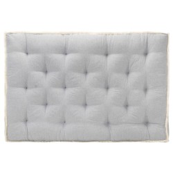 vidaXL Cojín para sofá de palets gris 120x80x10 cm