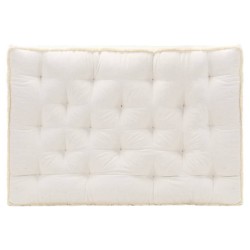 vidaXL Cojín para sofá de palets beige 120x80x10 cm