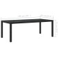 vidaXL Juego de comedor de jardín 7 piezas ratán sintético negro vidaXL Juego de comedor de jardín 7 piezas ratán sintético negro