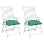 vidaXL Cojines de silla de jardín 2 uds tela Oxford verde 50x50x7 cm vidaXL Cojines de silla de jardín 2 uds tela Oxford verde 50x50x7 cm