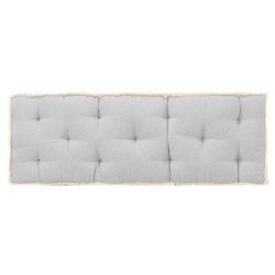 vidaXL Cojín para sofá de palets gris 120x40x7 cm
