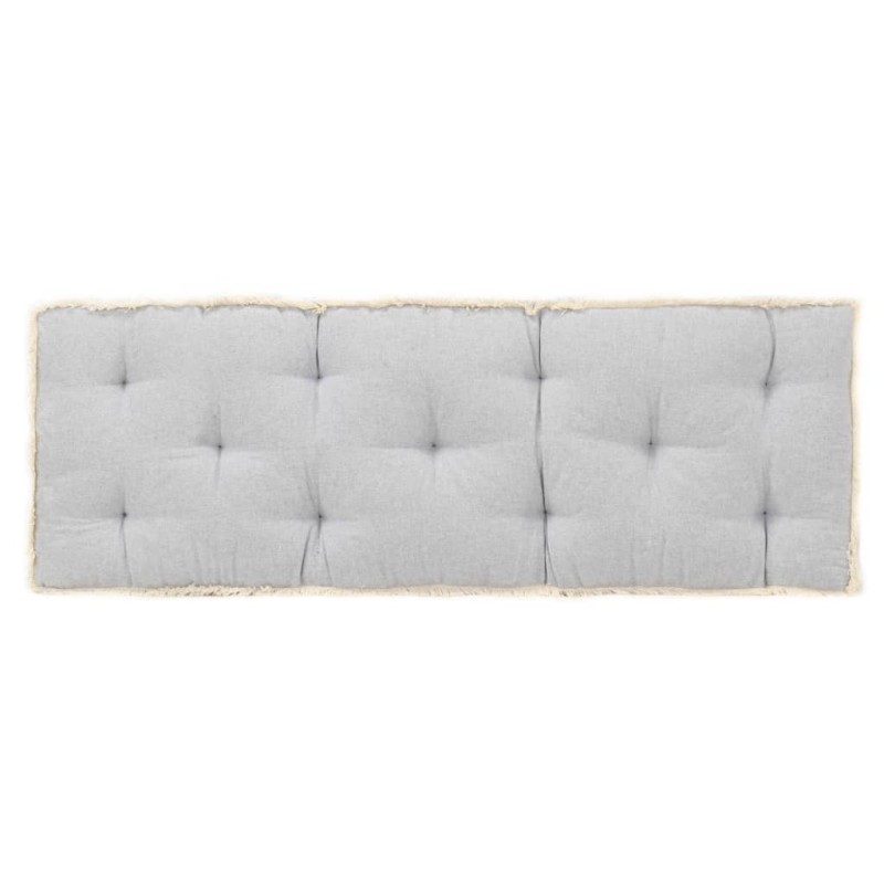 vidaXL Cojín para sofá de palets gris 120x40x7 cm vidaXL Cojín para sofá de palets gris 120x40x7 cm