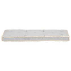 vidaXL Cojín para sofá de palets gris 120x40x7 cm