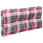 vidaXL Cojín para sofá de palets tela a cuadros rojo 70x40x12 cm vidaXL Cojín para sofá de palets tela a cuadros rojo 70x40x12 cm