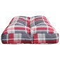 vidaXL Cojín para sofá de palets tela a cuadros rojo 70x40x12 cm vidaXL Cojín para sofá de palets tela a cuadros rojo 70x40x12 cm