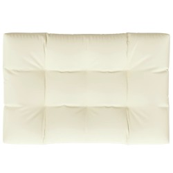 vidaXL Cojín para sofá de palets tela crema 120x80x12 cm