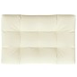 vidaXL Cojín para sofá de palets tela crema 120x80x12 cm