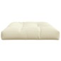 vidaXL Cojín para sofá de palets tela crema 120x80x12 cm