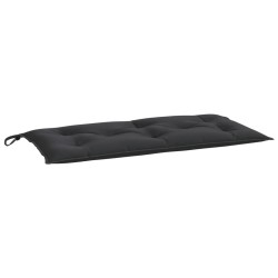 vidaXL Cojín de banco de jardín tela Oxford negro 100x50x7 cm