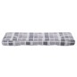 vidaXL Cojín para sofá de palets de tela a cuadros gris 120x40x12 cm vidaXL Cojín para sofá de palets de tela a cuadros gris 120x40x12 cm