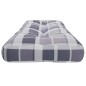 vidaXL Cojín para sofá de palets de tela a cuadros gris 120x40x12 cm vidaXL Cojín para sofá de palets de tela a cuadros gris 120x40x12 cm