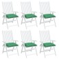 vidaXL Cojines de silla de jardín 6 uds tela Oxford verde 50x50x7 cm vidaXL Cojines de silla de jardín 6 uds tela Oxford verde 50x50x7 cm