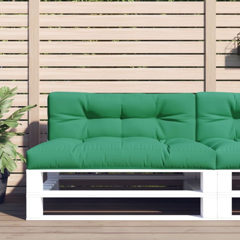 vidaXL Cojín para sofá de palets de tela verde 120x40x12 cm vidaXL Cojín para sofá de palets de tela verde 120x40x12 cm