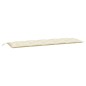 vidaXL Cojín de banco de jardín tela Oxford blanco crema 180x50x7 cm