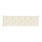 vidaXL Cojín de banco de jardín tela Oxford blanco crema 180x50x7 cm