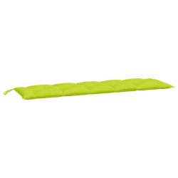 vidaXL Cojín de banco de jardín tela Oxford verde claro 180x50x7 cm