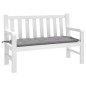 vidaXL Cojín de banco de jardín tela Oxford gris 120x50x7 cm vidaXL Cojín de banco de jardín tela Oxford gris 120x50x7 cm