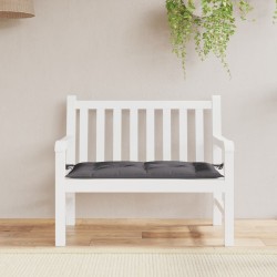 vidaXL Cojín de banco de jardín tela Oxford gris antracita 100x50x3 cm