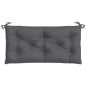 vidaXL Cojín de banco de jardín tela Oxford gris antracita 100x50x3 cm vidaXL Cojín de banco de jardín tela Oxford gris antracita 100x50x3 cm
