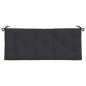 vidaXL Cojín de banco de jardín tela Oxford negro 120x50x7 cm vidaXL Cojín de banco de jardín tela Oxford negro 120x50x7 cm