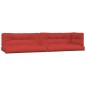 vidaXL Cojines para sofá de palets 5 unidades tela rojo vidaXL Cojines para sofá de palets 5 unidades tela rojo