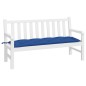 vidaXL Cojín de banco de jardín tela Oxford azul 150x50x7 cm
