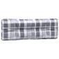 vidaXL Cojines para sofá de palets 5 unidades tela a cuadros gris vidaXL Cojines para sofá de palets 5 unidades tela a cuadros gris