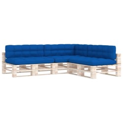vidaXL Cojines para sofá de palets 7 unidades azul klein