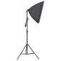 vidaXL Kit de estudio fotográfico con set de luces, fondo y reflector vidaXL Kit de estudio fotográfico con set de luces, fondo y reflector
