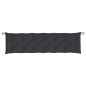 vidaXL Cojín de banco de jardín tela Oxford negro 200x50x7 cm vidaXL Cojín de banco de jardín tela Oxford negro 200x50x7 cm