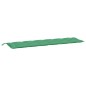 vidaXL Cojín de banco de jardín tela Oxford verde 200x50x7 cm