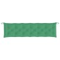 vidaXL Cojín de banco de jardín tela Oxford verde 200x50x7 cm
