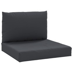 vidaXL Cojines para palets 2 unidades tela Oxford negro
