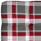vidaXL Cojines para sofá de palets 7 unidades estampado a cuadros rojos vidaXL Cojines para sofá de palets 7 unidades estampado a cuadros rojos