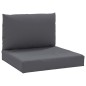 vidaXL Cojines para palets 2 unidades tela gris antracita vidaXL Cojines para palets 2 unidades tela gris antracita