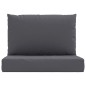 vidaXL Cojines para palets 2 unidades tela gris antracita vidaXL Cojines para palets 2 unidades tela gris antracita