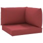 vidaXL Cojines para palets 3 unidades tela Oxford rojo tinto