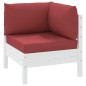vidaXL Cojines para palets 3 unidades tela Oxford rojo tinto