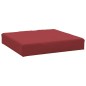 vidaXL Cojines para palets 3 unidades tela Oxford rojo tinto