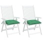 vidaXL Cojines de silla de jardín 2 uds tela Oxford verde 40x40x7 cm vidaXL Cojines de silla de jardín 2 uds tela Oxford verde 40x40x7 cm