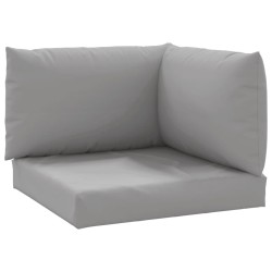vidaXL Cojines para palets 3 unidades tela Oxford gris