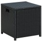 vidaXL Set muebles de jardín 6 piezas y cojines ratán sintético negro