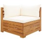 vidaXL Muebles de jardín 2 piezas con cojines madera maciza de acacia vidaXL Muebles de jardín 2 piezas con cojines madera maciza de acacia