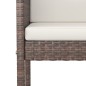 vidaXL Set de bar de jardín 7 pzas con cojines ratán sintético marrón vidaXL Set de bar de jardín 7 pzas con cojines ratán sintético marrón