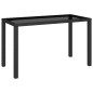 vidaXL Set comedor de jardín 6 piezas y cojines ratán sintético negro vidaXL Set comedor de jardín 6 piezas y cojines ratán sintético negro