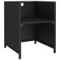 vidaXL Set comedor de jardín 6 piezas y cojines ratán sintético negro vidaXL Set comedor de jardín 6 piezas y cojines ratán sintético negro