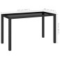 vidaXL Set comedor de jardín 6 piezas y cojines ratán sintético negro vidaXL Set comedor de jardín 6 piezas y cojines ratán sintético negro